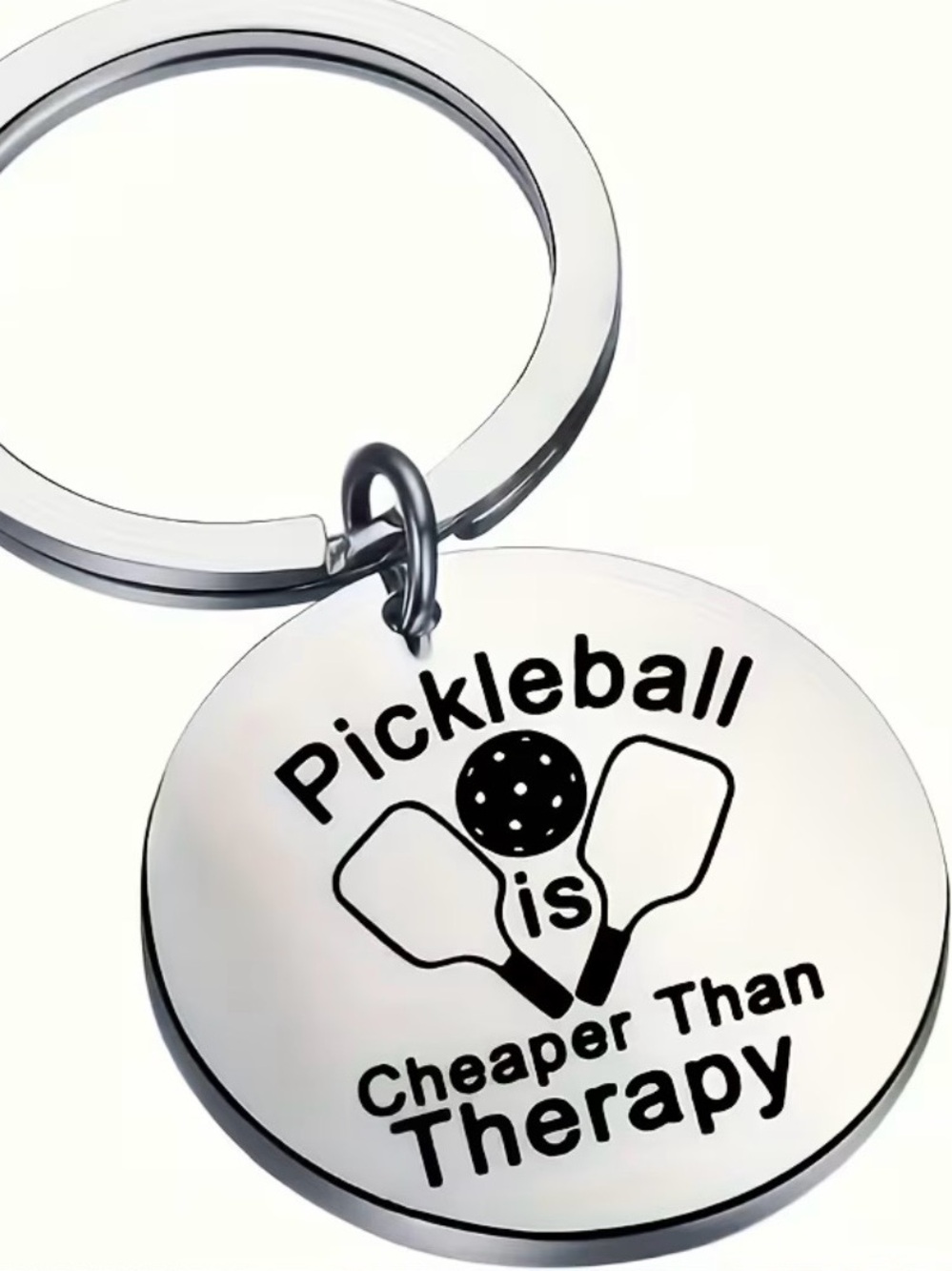 Pickleball Is Cheaper Than Therapy Keychain 🏓 Funny Pickleball-NEW